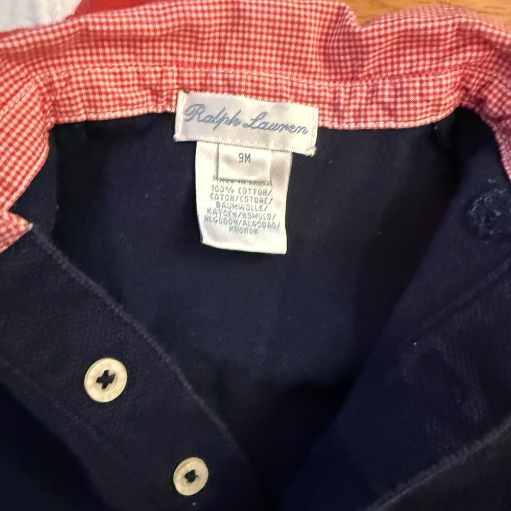 Ralph Lauren Navy and Red Baby Rompers size 9 months - Picture 2 of 5